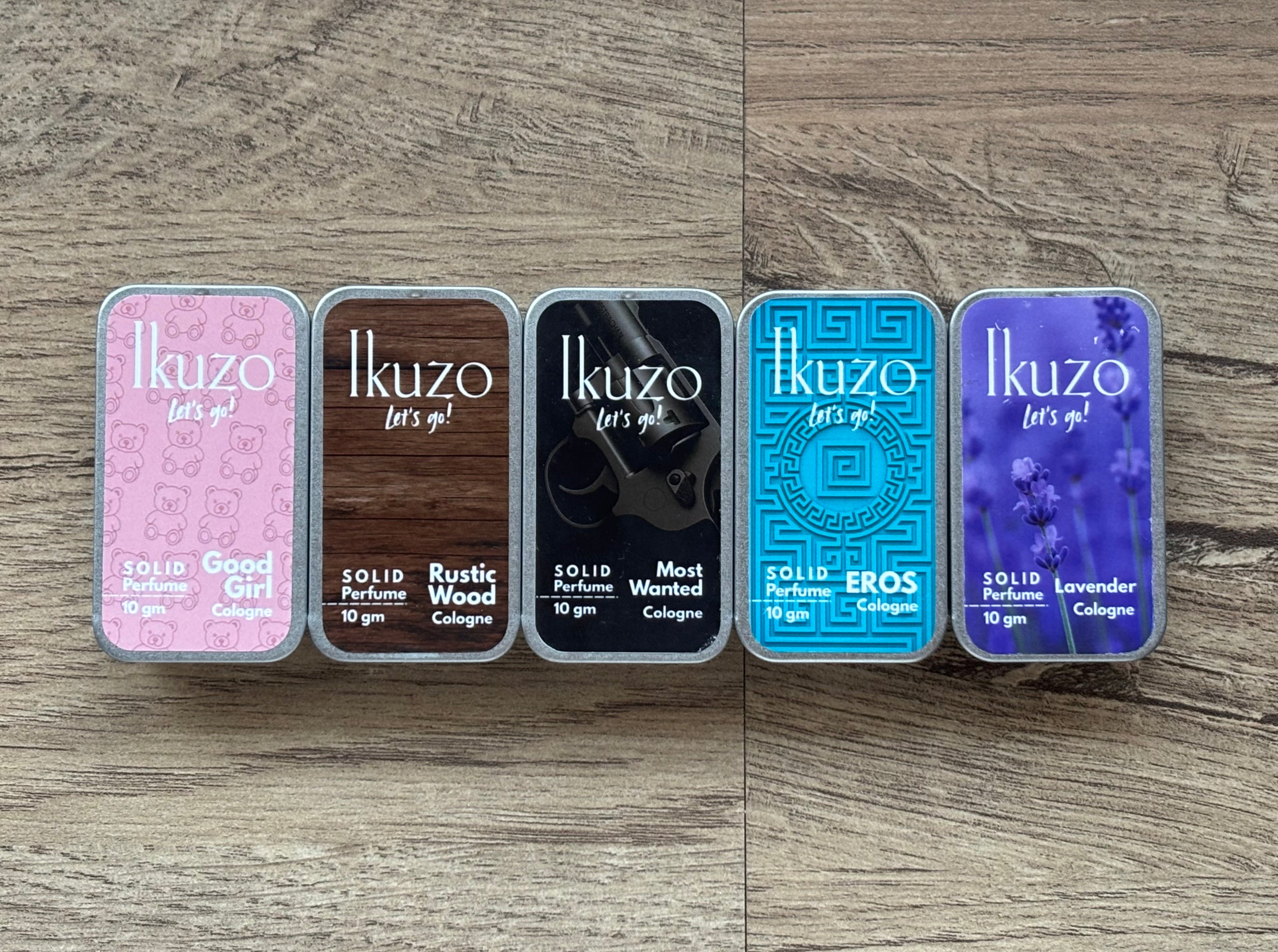 Pack of 5 Solid Perfumes (10 gms each)