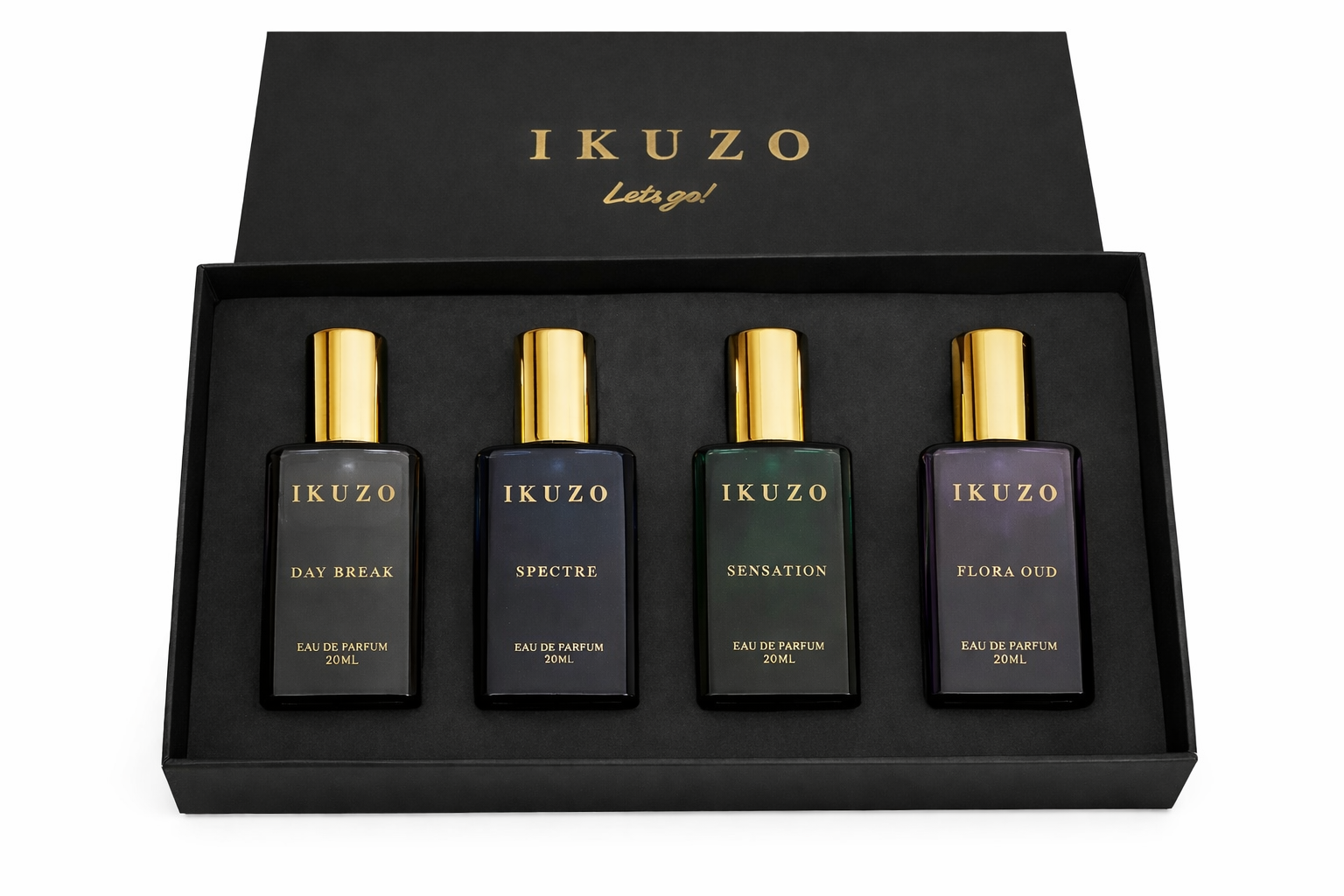 20 ML Pack of 4 - Specter, Daybreak, Sensation and Flora Oud