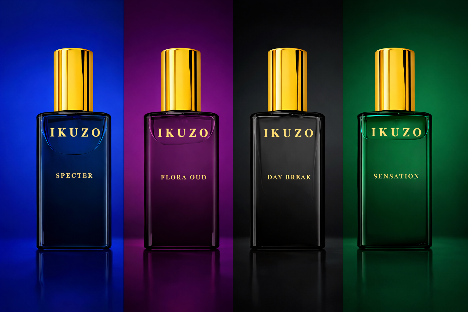 20 ML Pack of 4 - Specter, Daybreak, Sensation and Flora Oud
