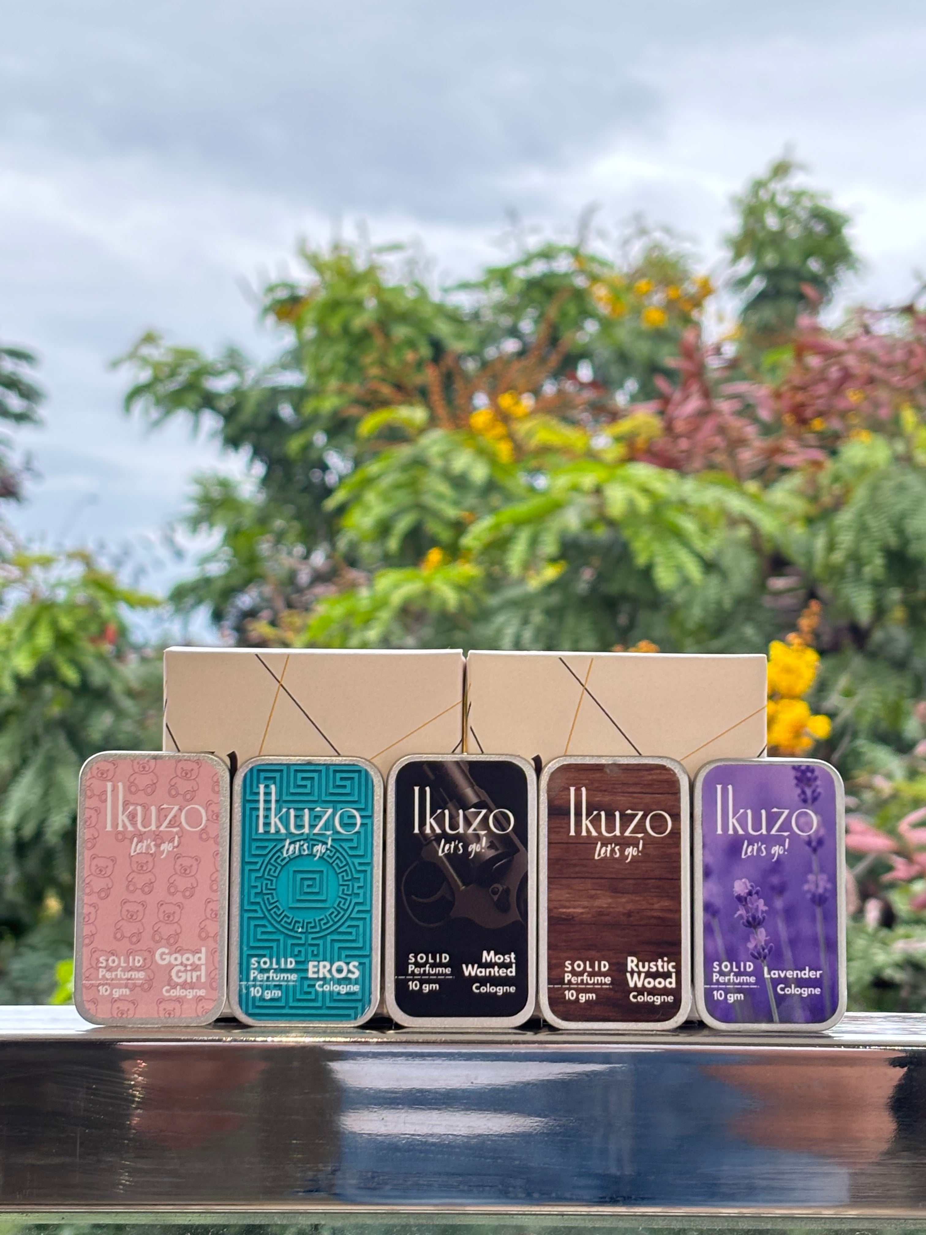 Pack of 5 Solid Perfumes (10 gms each)