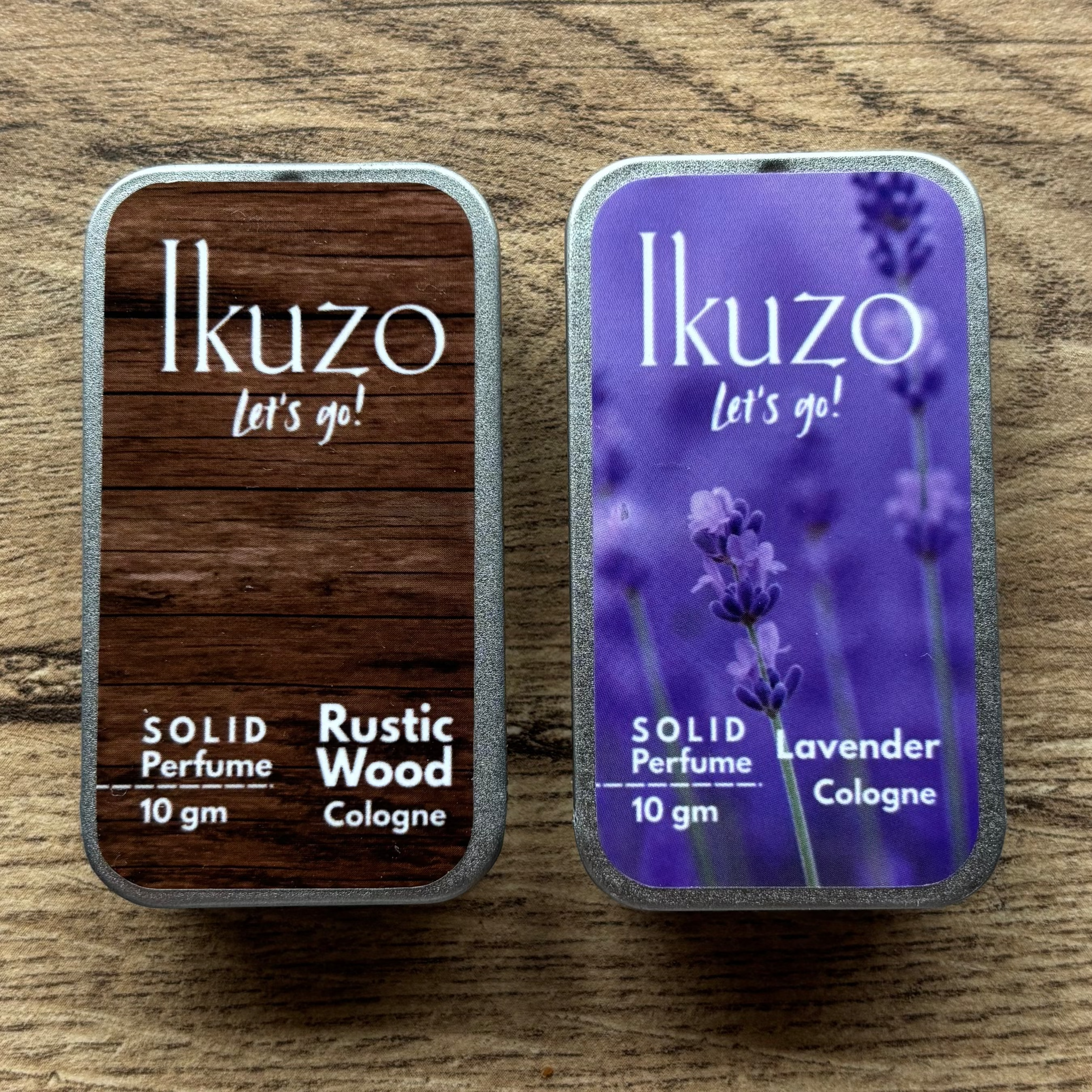 Rustic Wood and Lavender - Mix pack of 2 Solid Perfumes (10 gms each)