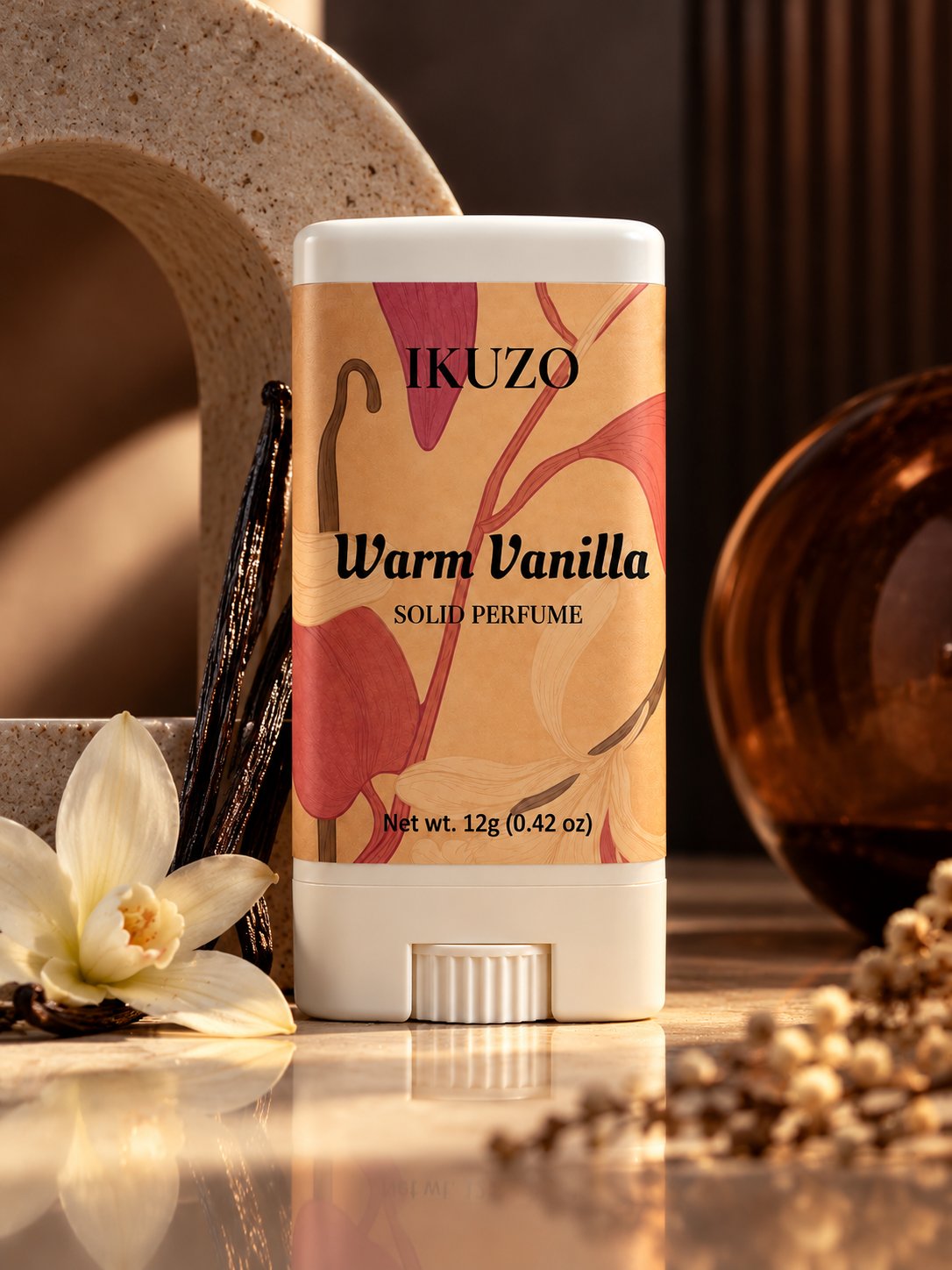 Warm Vanilla Solid Perfume Stick 12gm